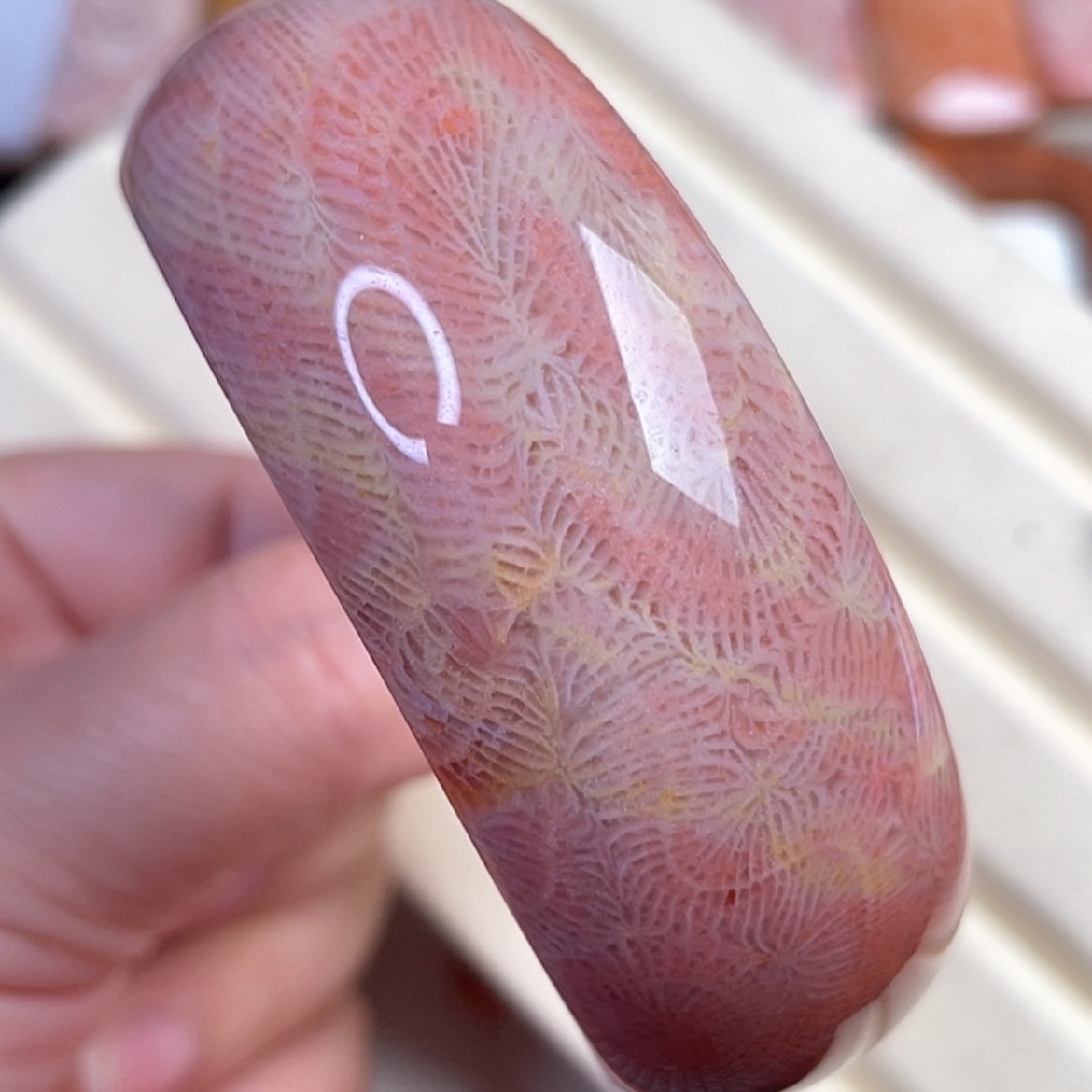 【闪购商品】硅化玉手镯未镶嵌圈口61