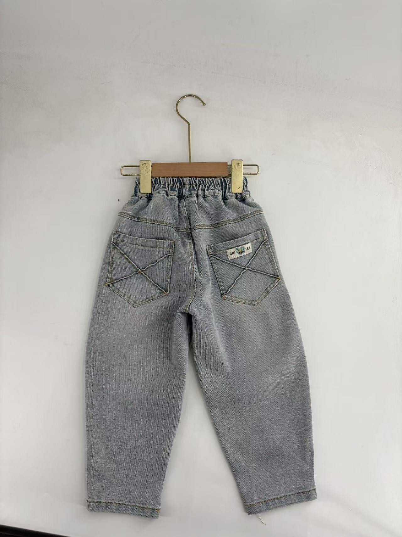 Z148-儿童笑脸牛仔裤