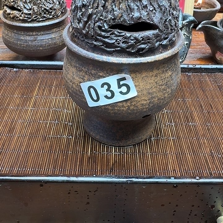 纯手工制作粗陶茶具