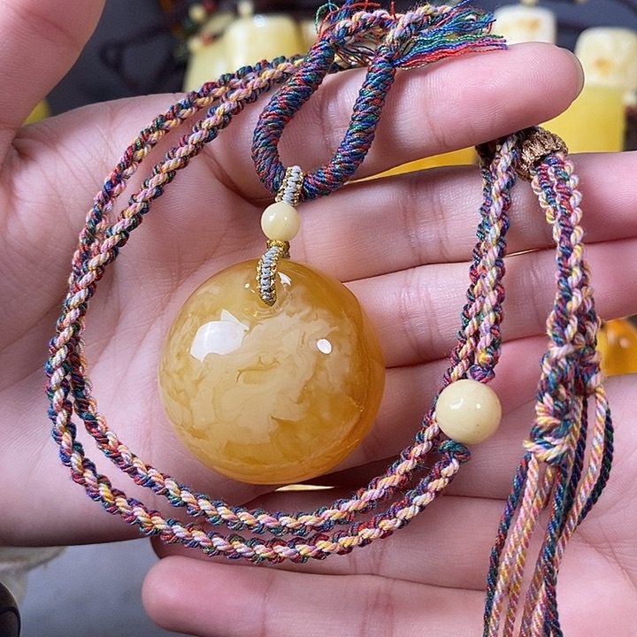 琥珀未镶嵌裸石公主扣