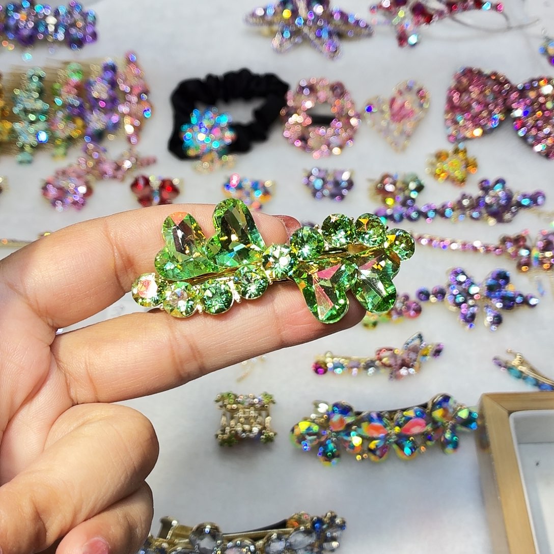 布艺铁合金发饰发夹发夹