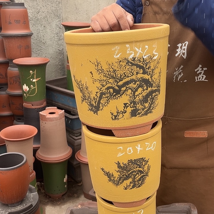 紫砂紫砂花盆盆栽