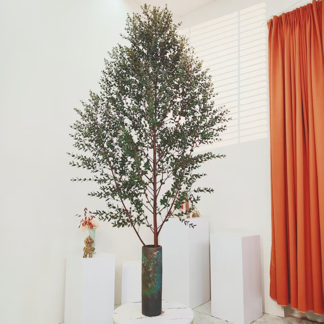 【2枝】新品国内首发-春季爆款家居软装布景花材《尤加利叶》落地款