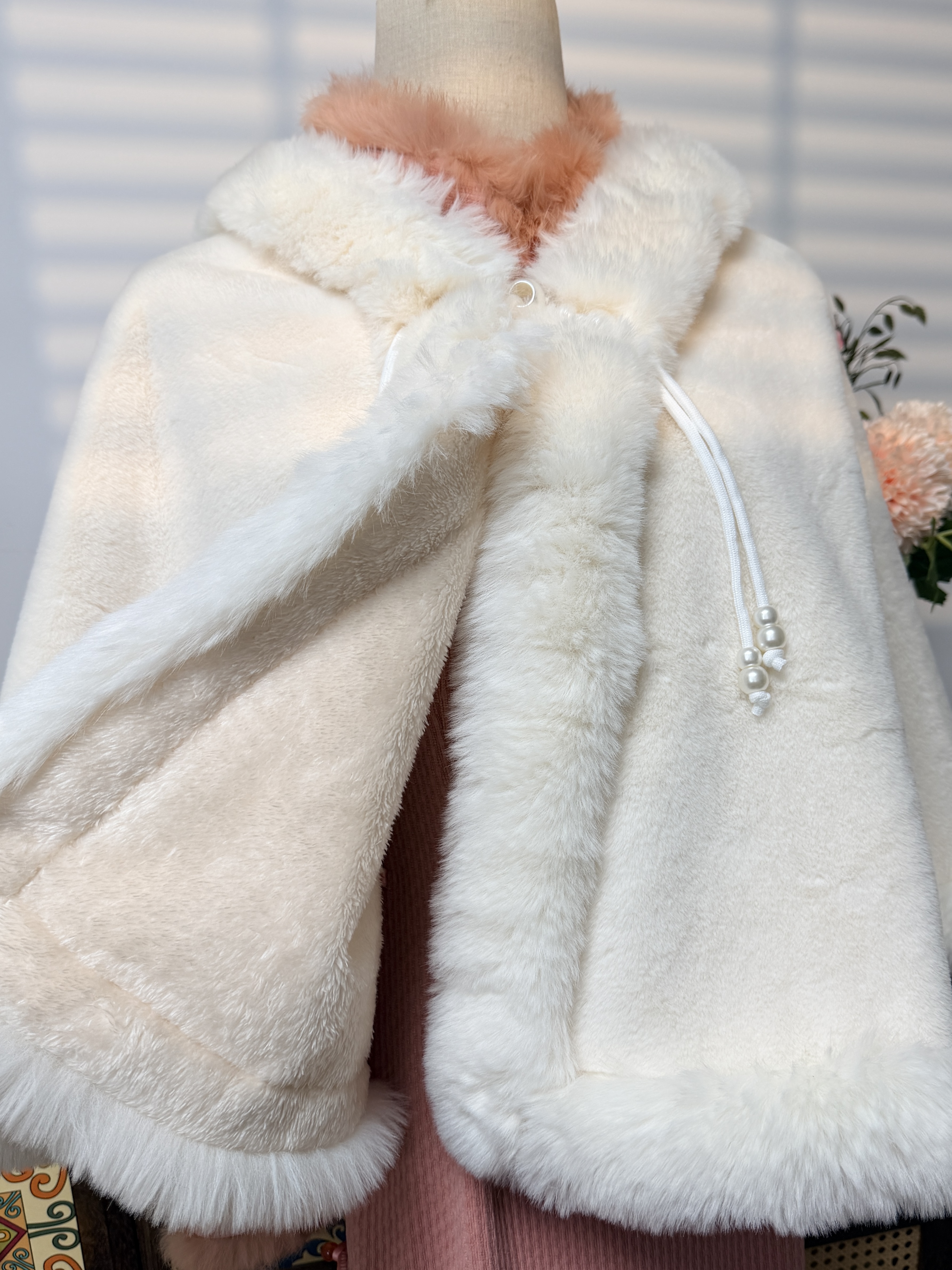 国风加厚冬款披肩外套百搭复古短款旗袍洋气时尚