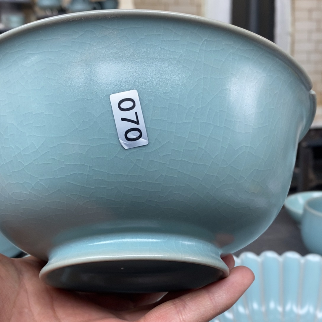 摆件附*堂抱朴汝瓷仿古微瑕