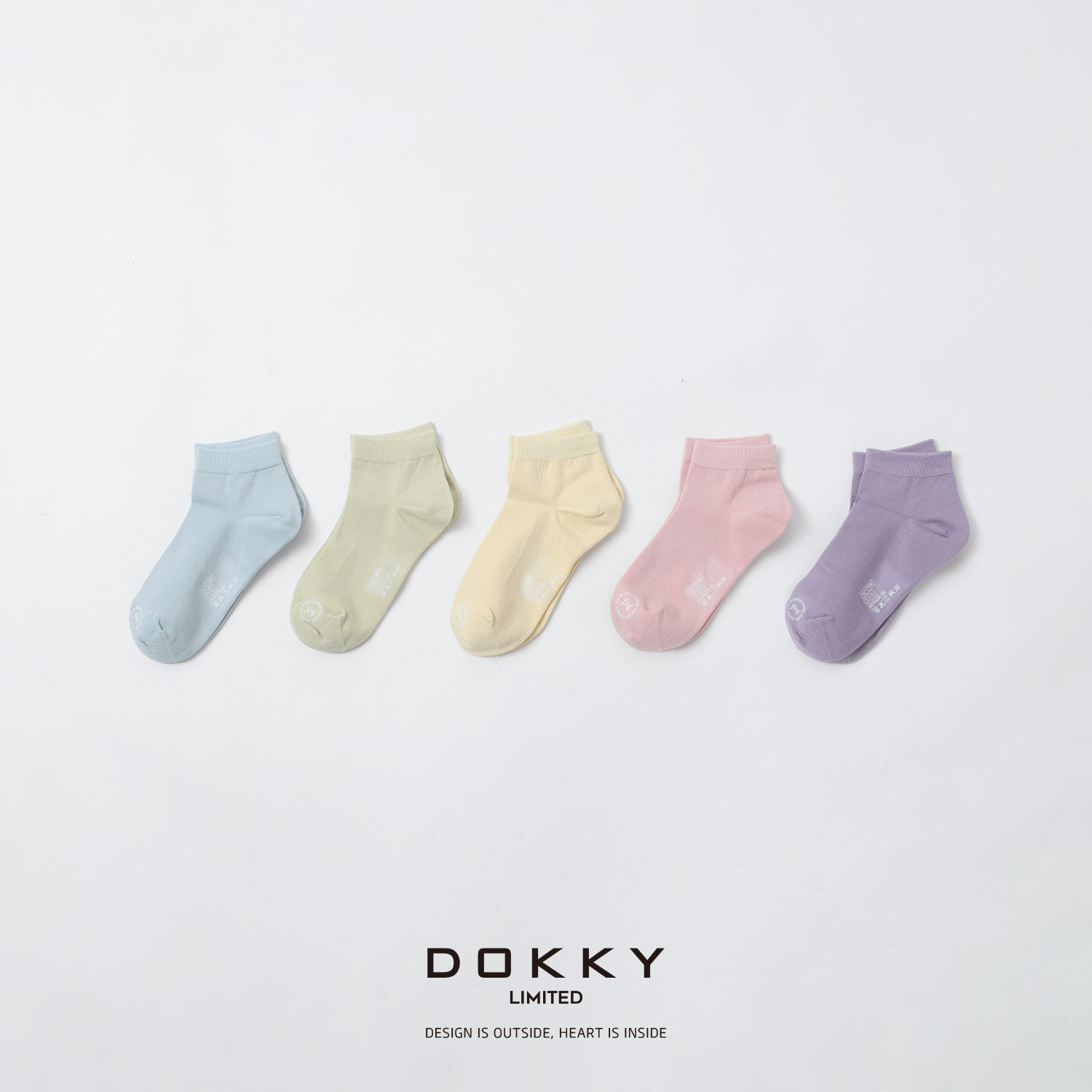 Dokky「女袜·D0551」精梳棉防臭.吸湿排汗袜子