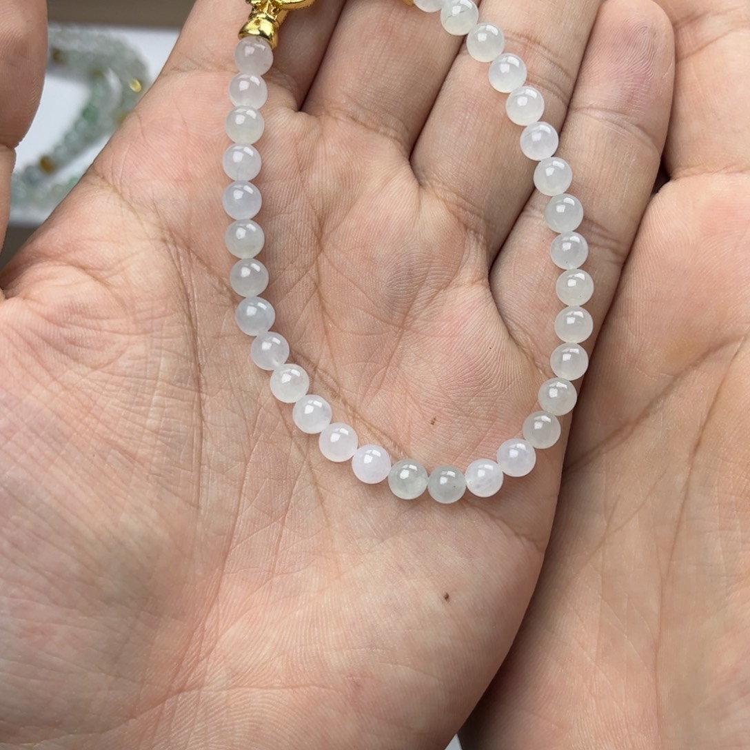 人***棋翡翠未镶嵌颈饰122