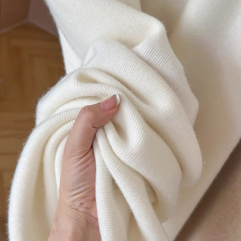 加肥加大羊毛阔腿裤女高腰