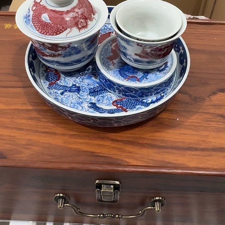 杯双龙戏珠五件套➕礼盒