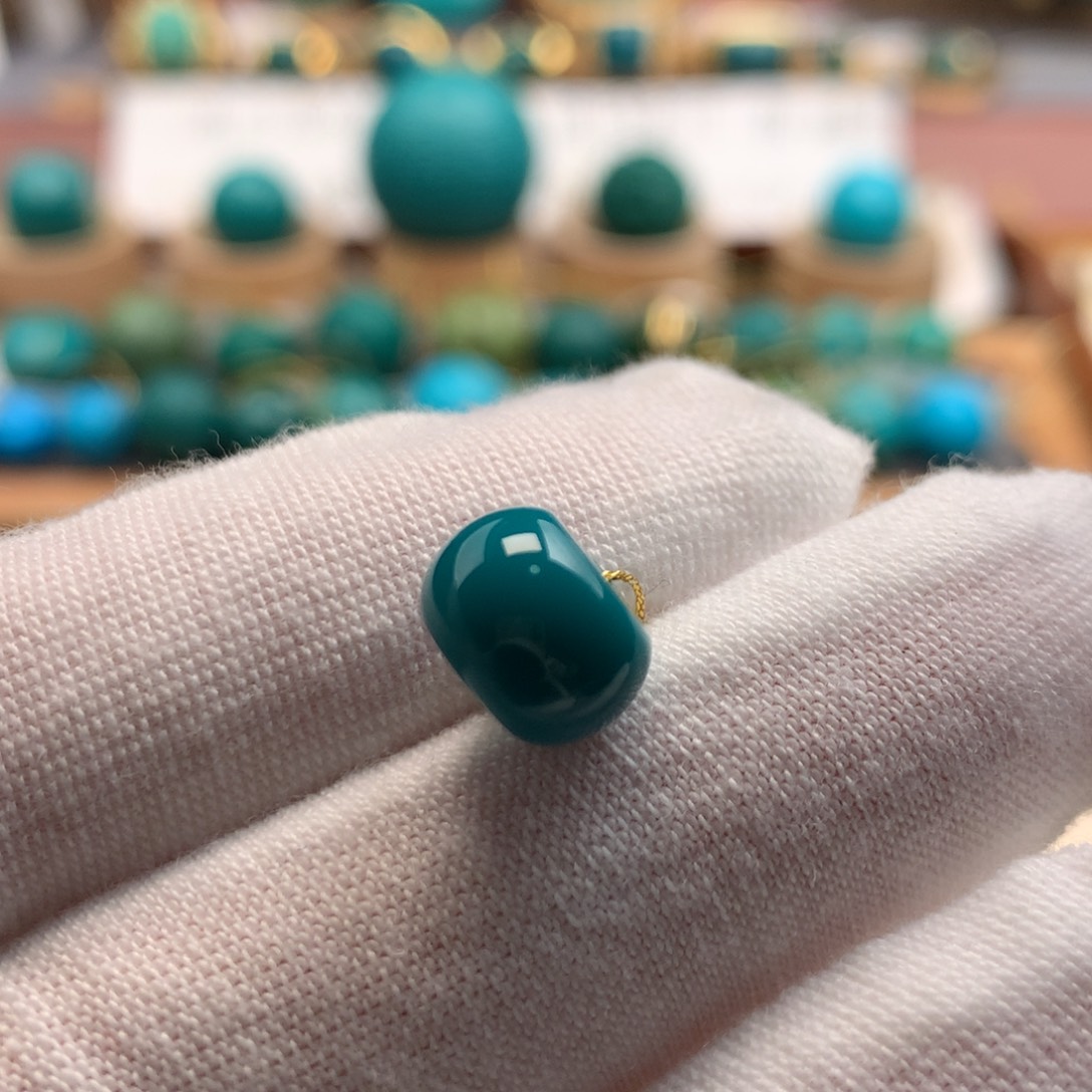 绿松石未镶嵌绿松石9.8mm