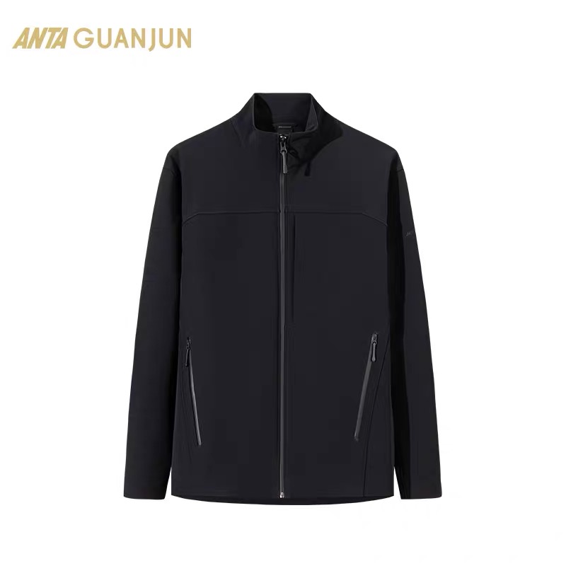 安踏冠军户外系列 立领夹克男士春季防泼水加绒运动外套152510608