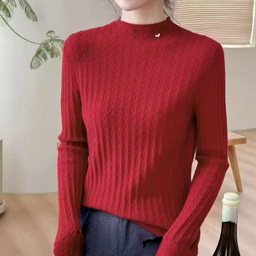 909套头百搭修身高领衫毛针织衫针织针织衫长袖秋冬