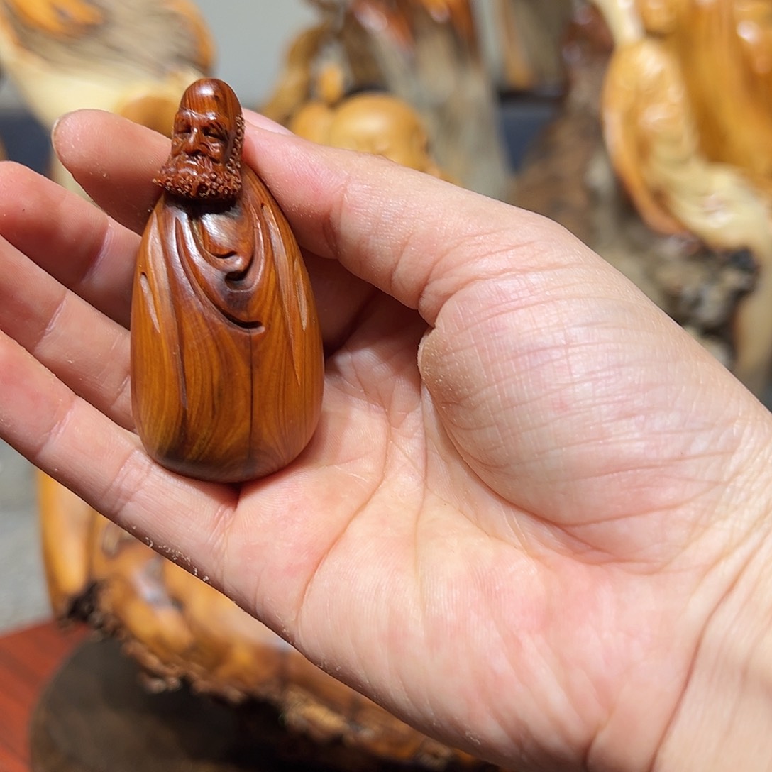 柏木（崖柏）冰*崖柏木手把件摆件
