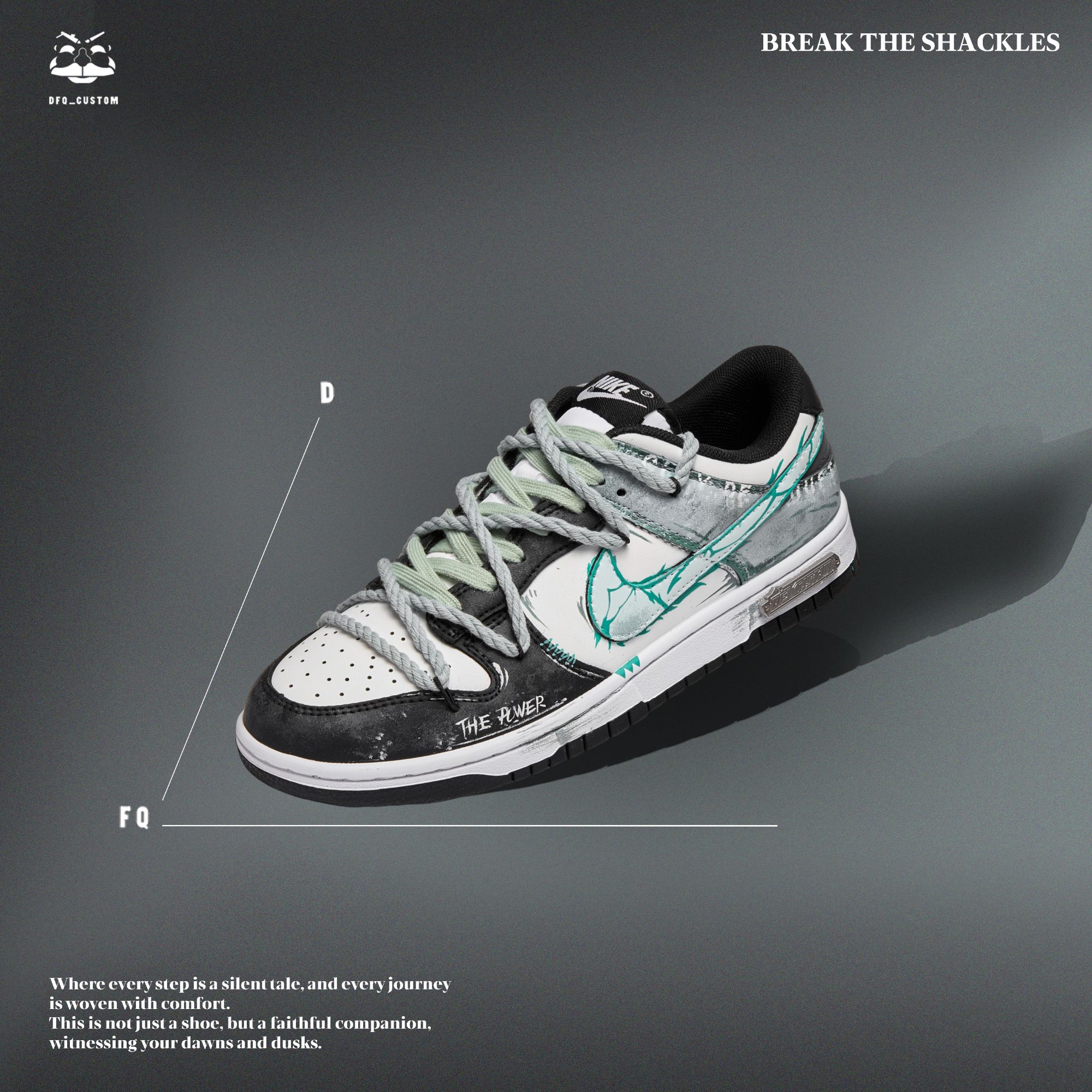 Nike Dunk  冲击枷锁涂鸦爱心解构潮流简约百搭 