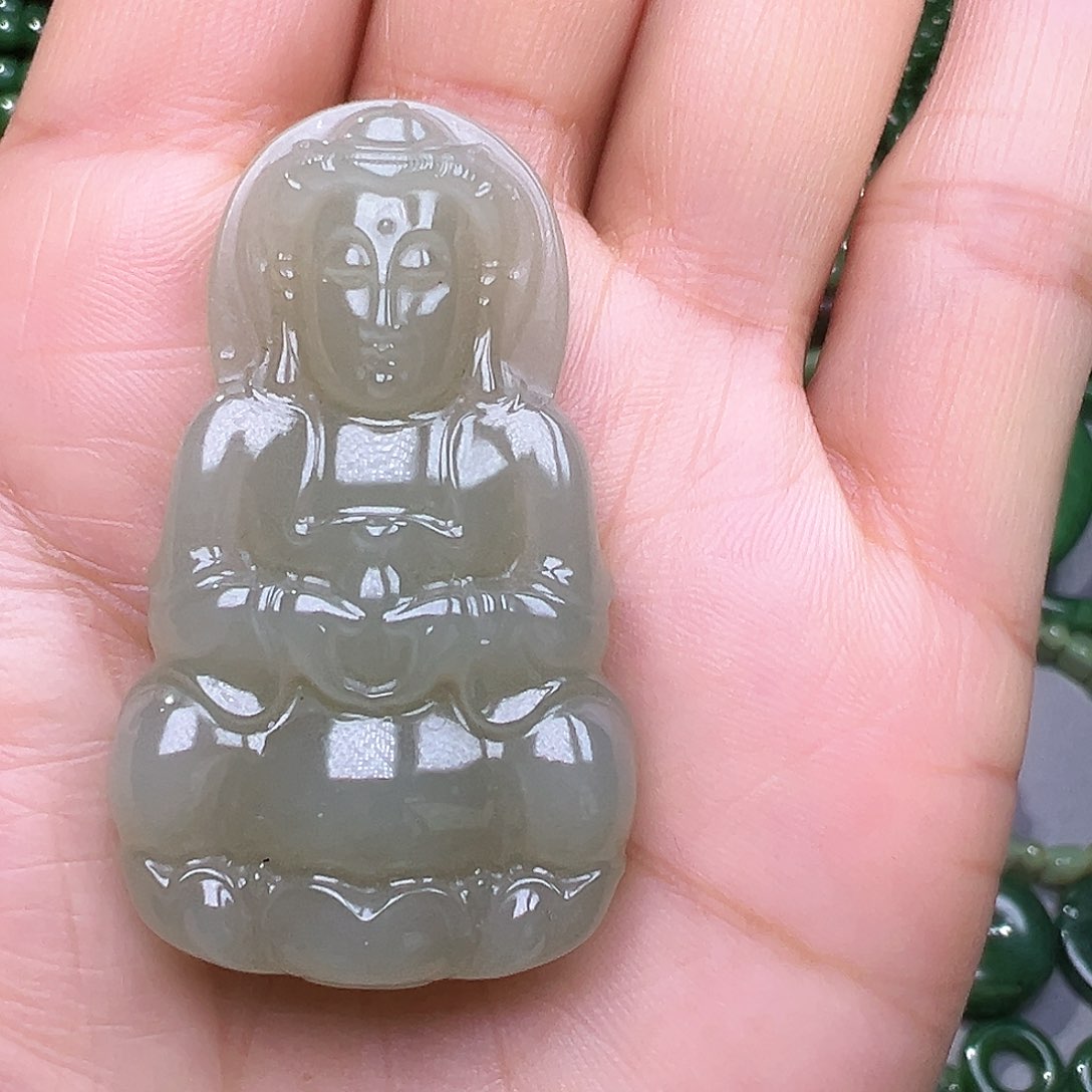 和田玉（碧玉）颈饰未镶嵌