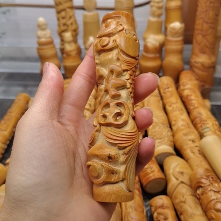 K***a竹红皮料子浮雕福鱼