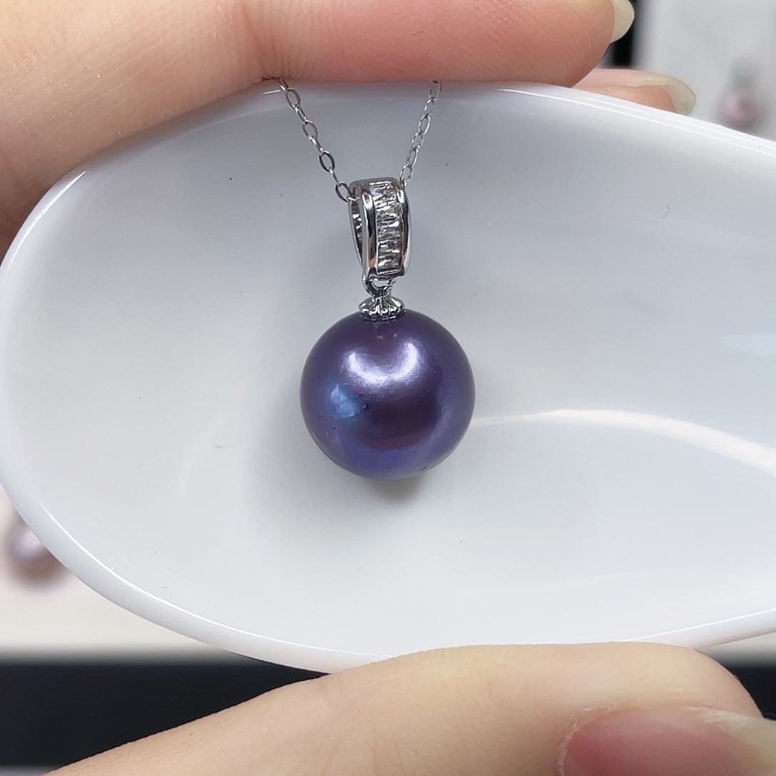 合金淡水珍珠吊坠(赠链)