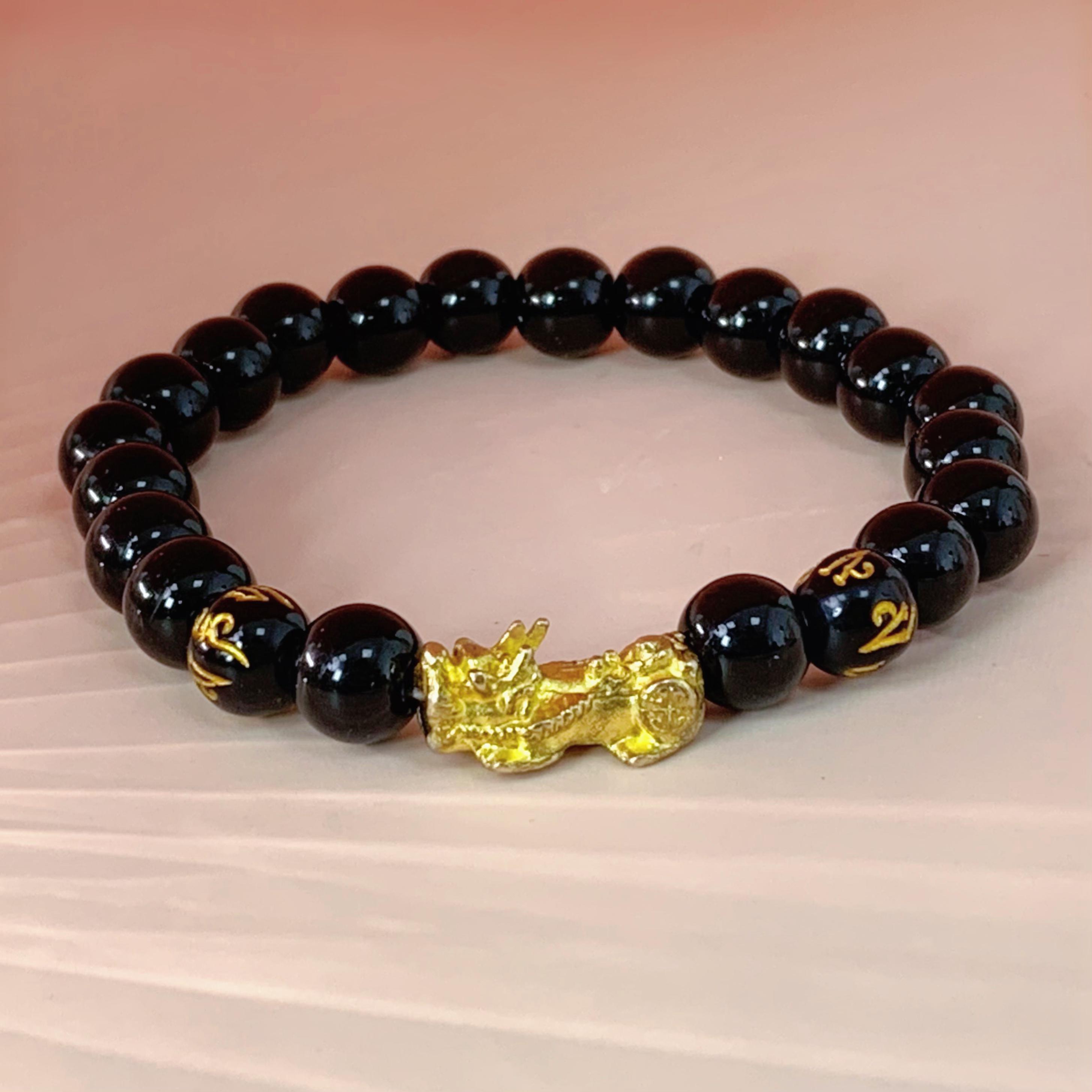 合金仿水晶手链 合金手链 复古古法貔貅手串