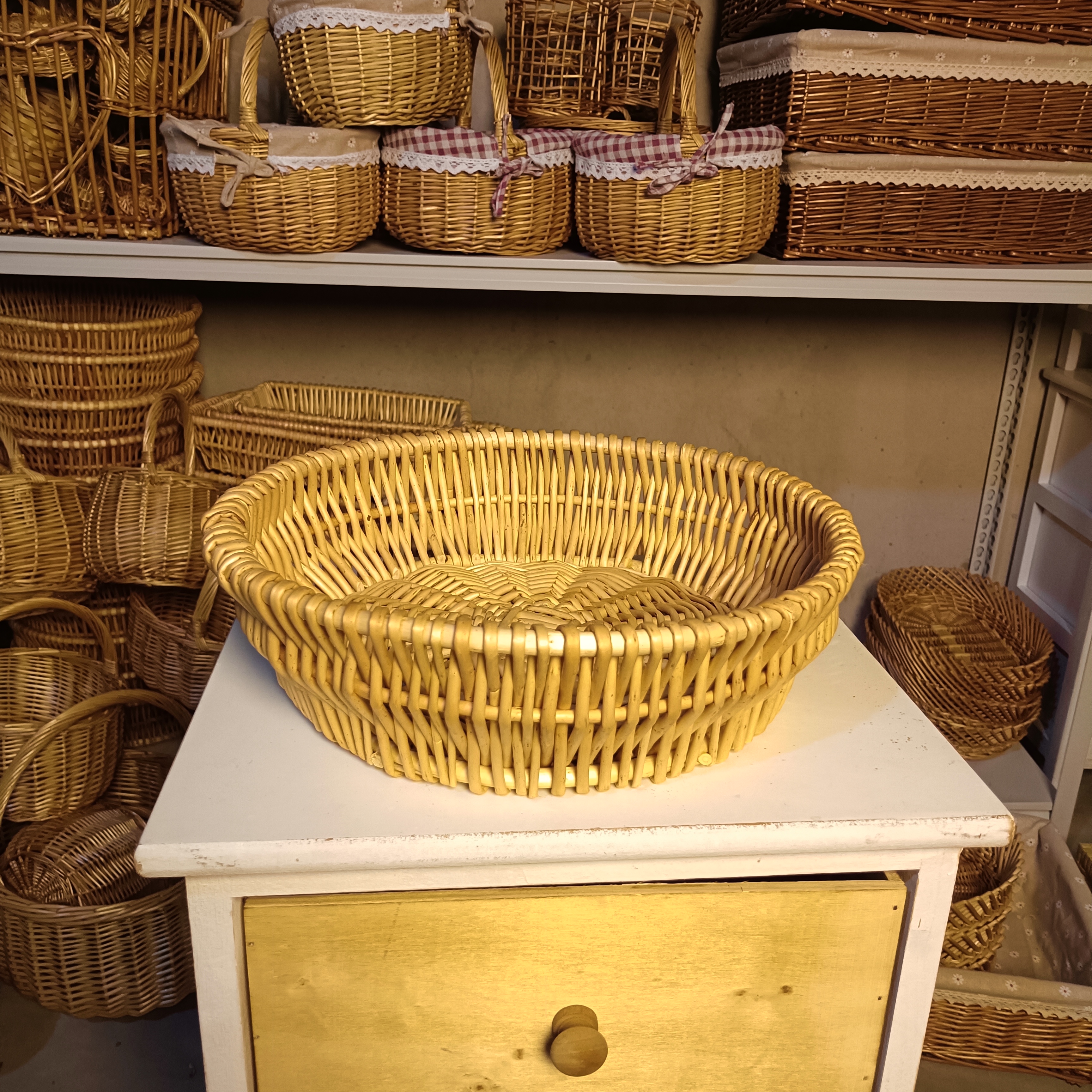 天然植物柳条手工编水果馒头筐会有微瑕完美主义者勿拍