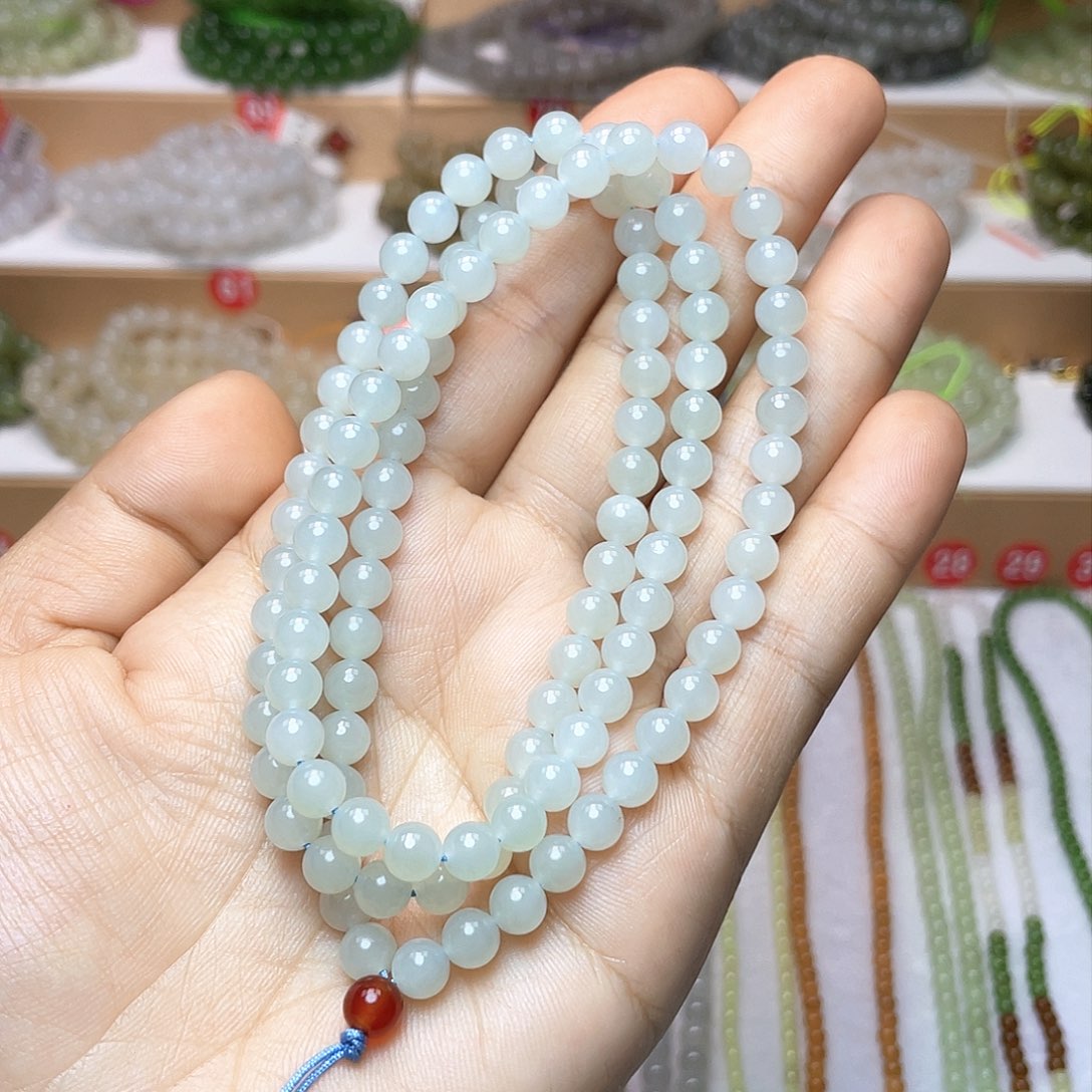 和田玉颈饰未镶嵌6mm