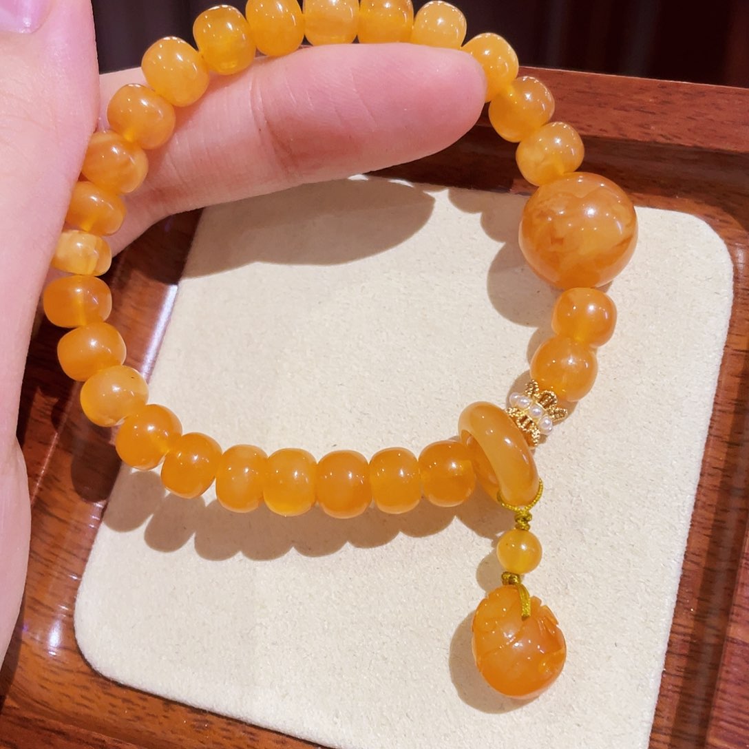 蜜蜡手链未镶嵌手串