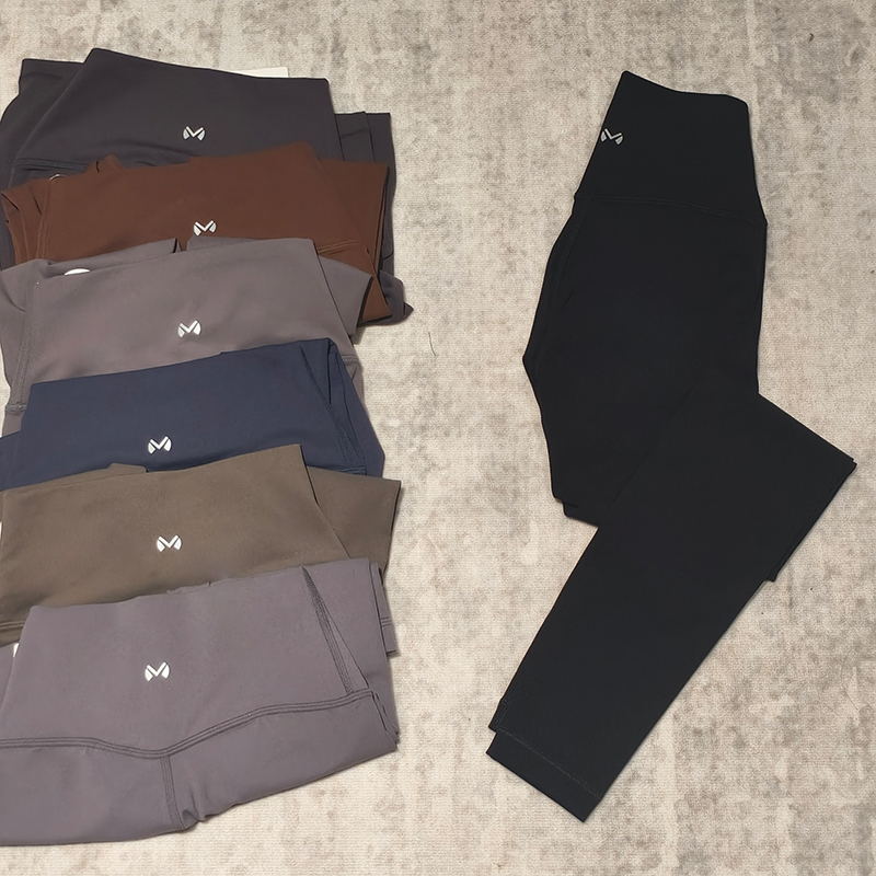 高腰提弹力紧身外穿时尚显瘦瑜伽健身运动长裤66602