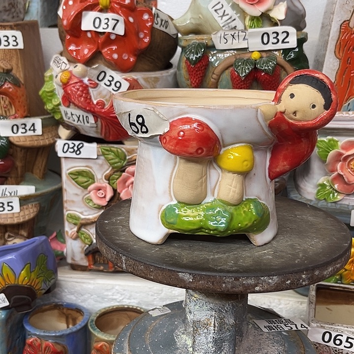 粗陶材质多肉花盆