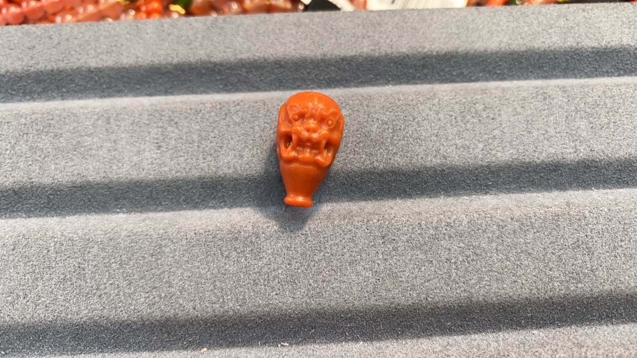 南红玛瑙貔貅三通卡11mm 多样性发一件