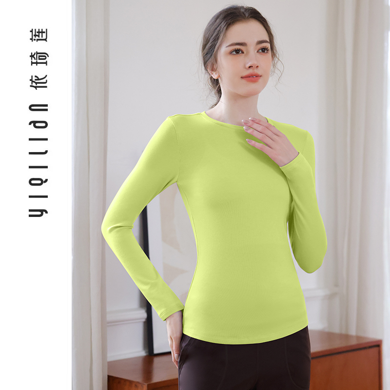 运动上衣瑜伽服女新款运动服长袖瑜伽T恤训练服跑步健身衣25939