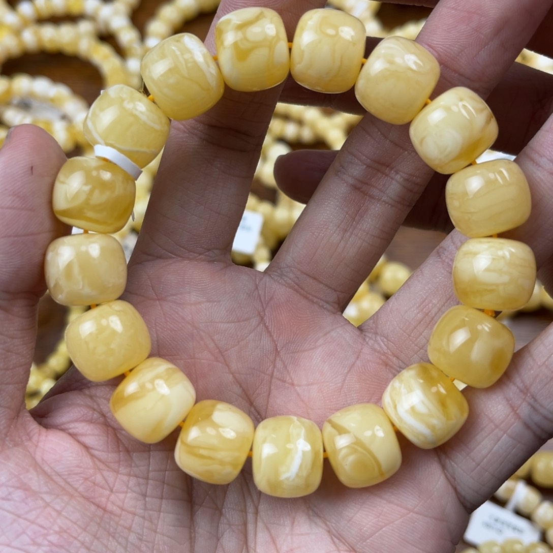 蜜蜡手串未镶嵌蜜蜡手串14.3mm