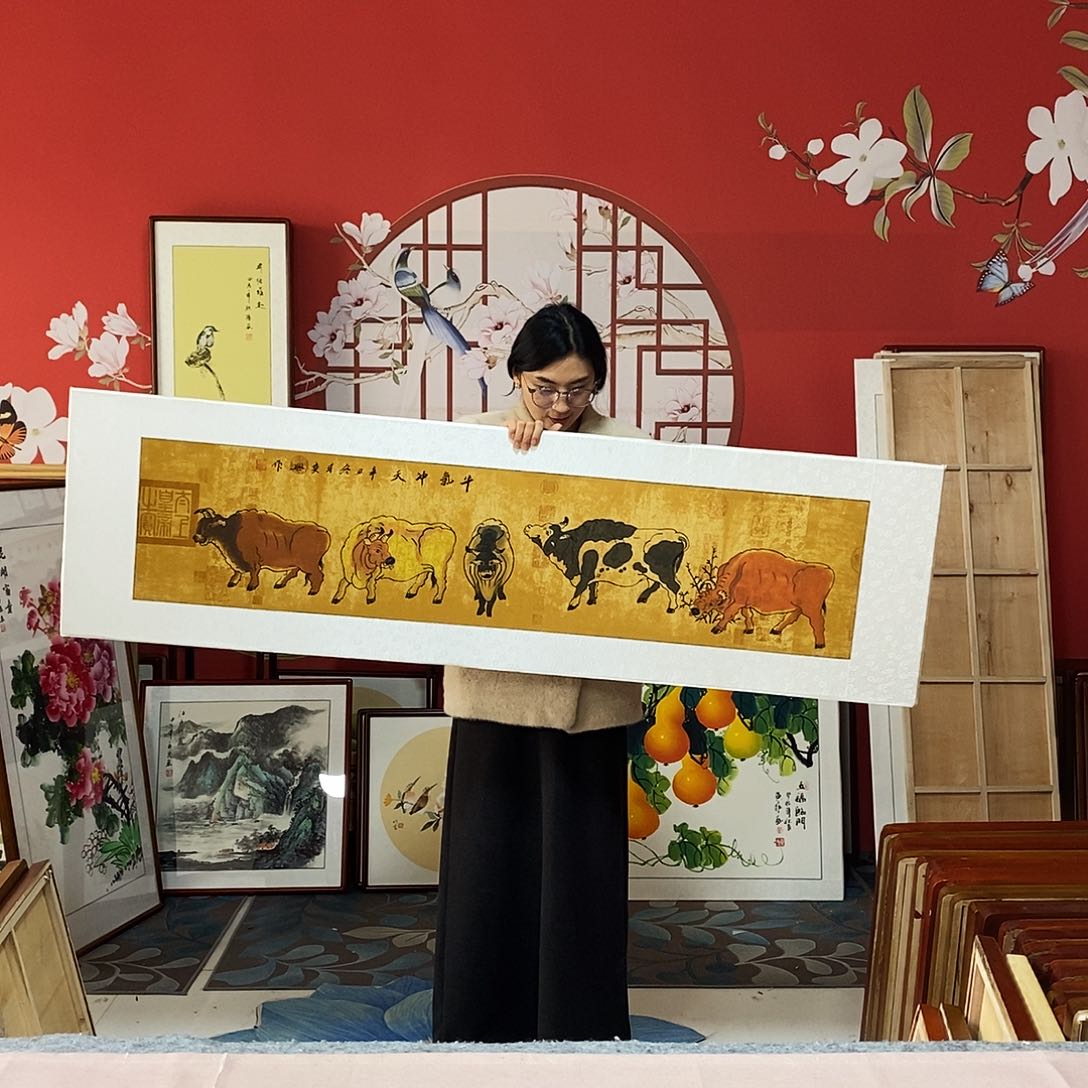 国画手写手绘47✖️162国画作品