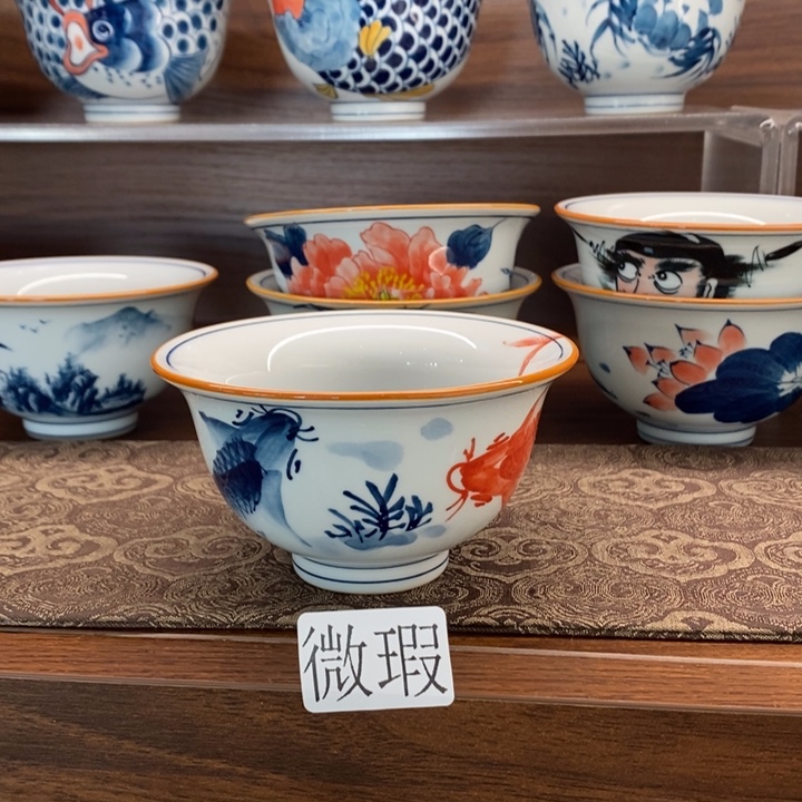  釉下老陶泥手工绘制