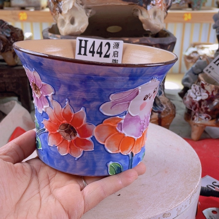 紫砂花瓶景德镇陶瓷442