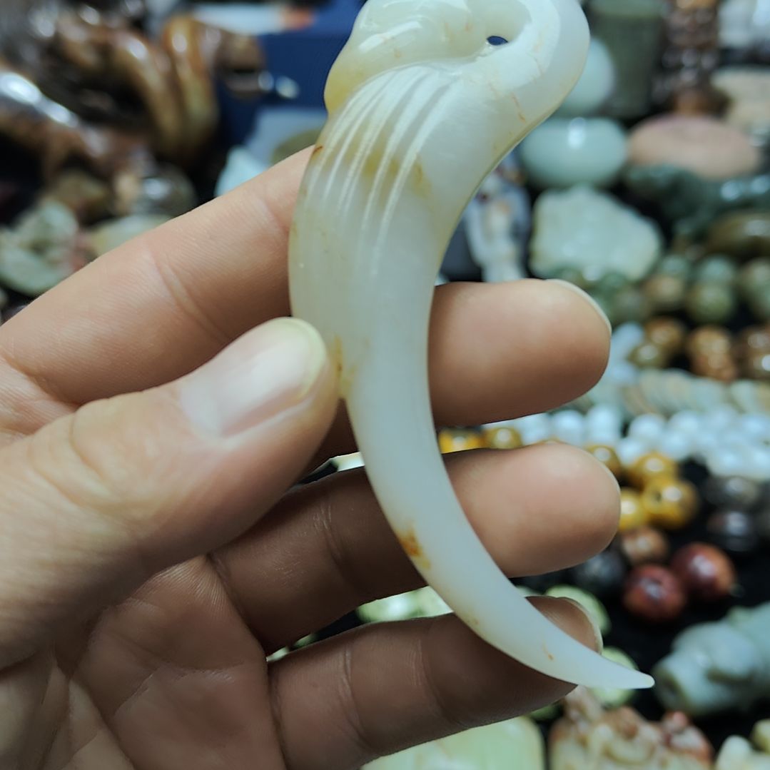 和田玉未镶嵌挂件