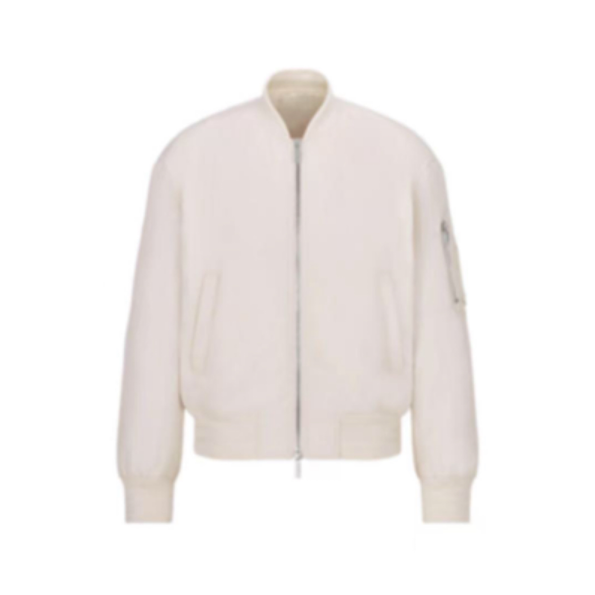 全新未使用 DIOR/迪奥 米白色拉链飞行员夹克/50码/12888