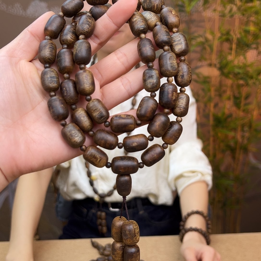 沉香手串海南老白奇金丝蜜结天然留疤猪多样性发其一60克加