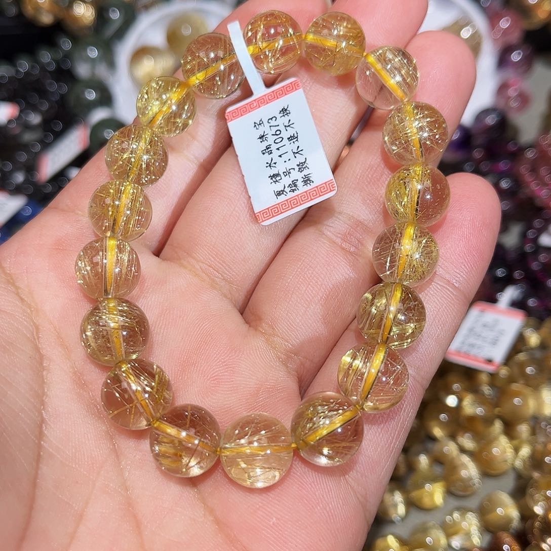 水晶手链未镶嵌钛晶手串