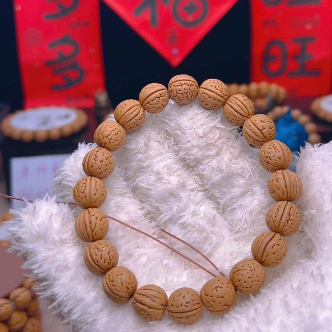 桃核手串大***01.2野生小胖墩