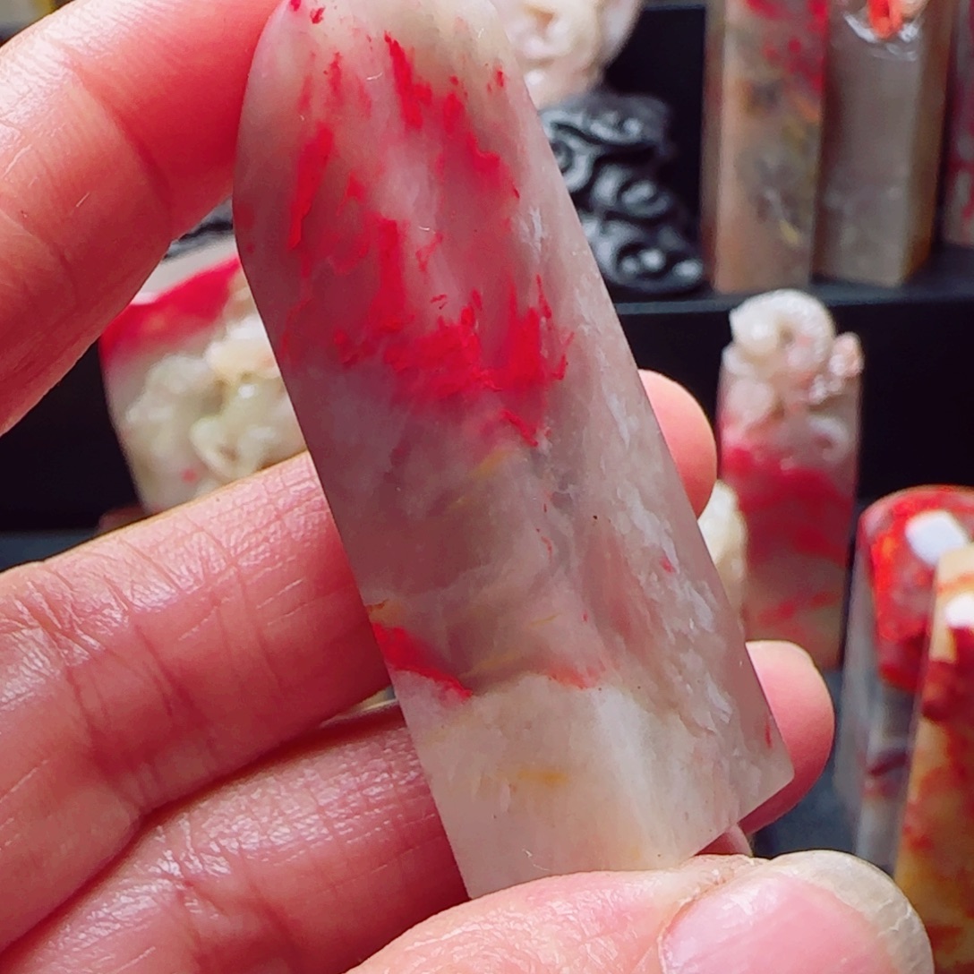 流***星昌化石巴林鸡血石