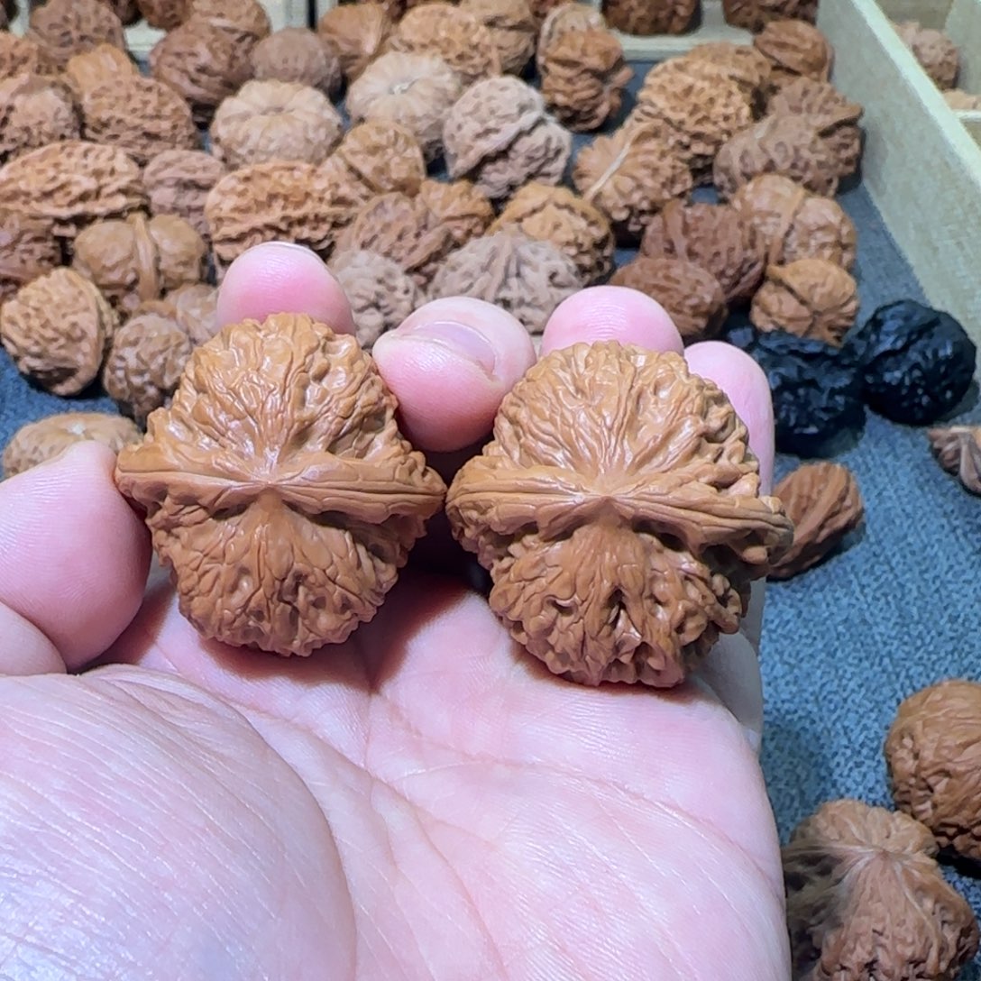 文玩核桃把件39红锦鲤