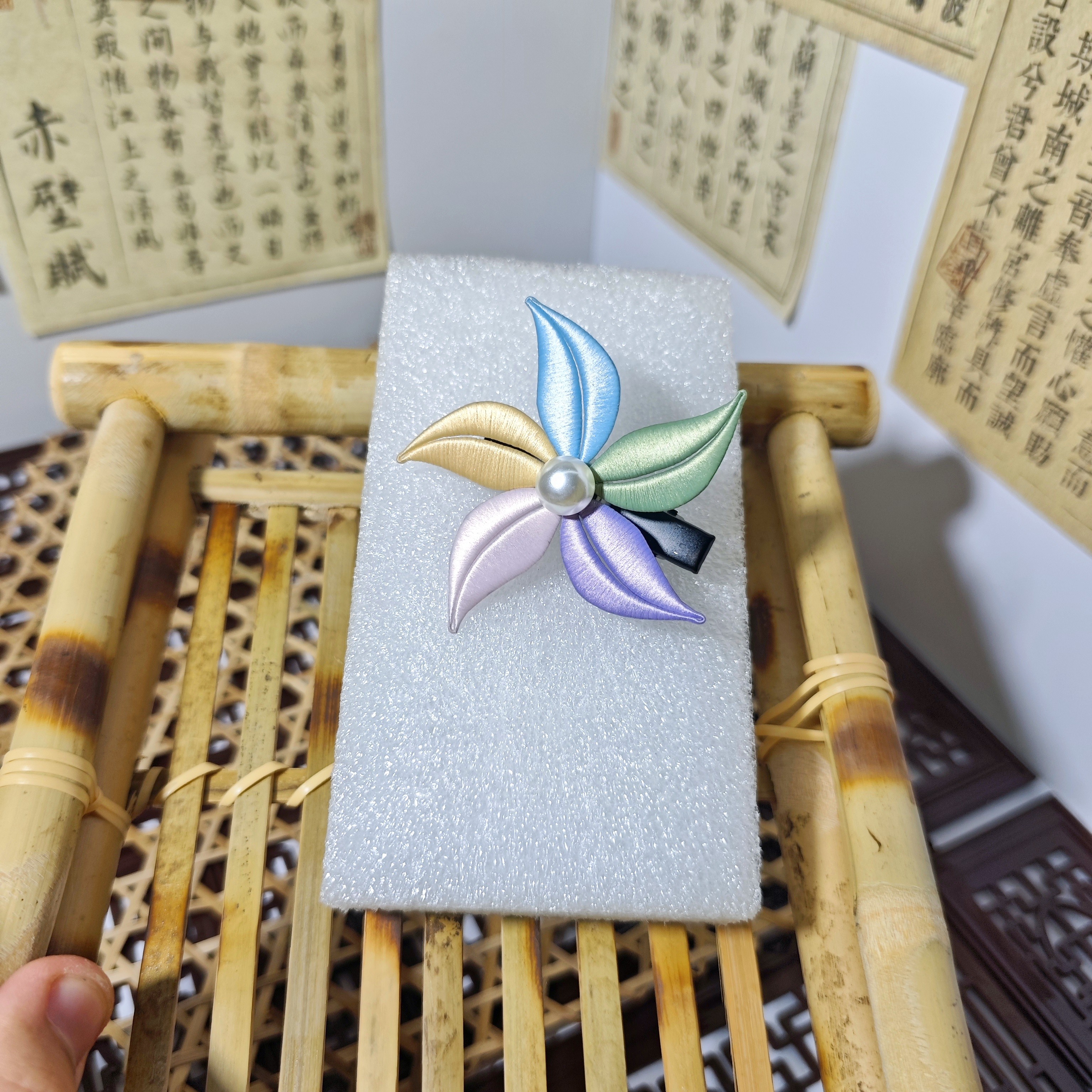 【大风车】原创国风手工汉服配饰 非遗缠花发簪汉服旗袍配饰