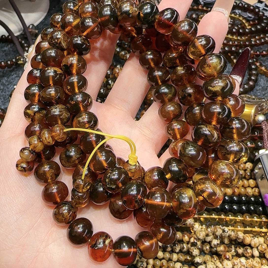 琥珀耳饰未镶嵌用****2抚顺琥珀