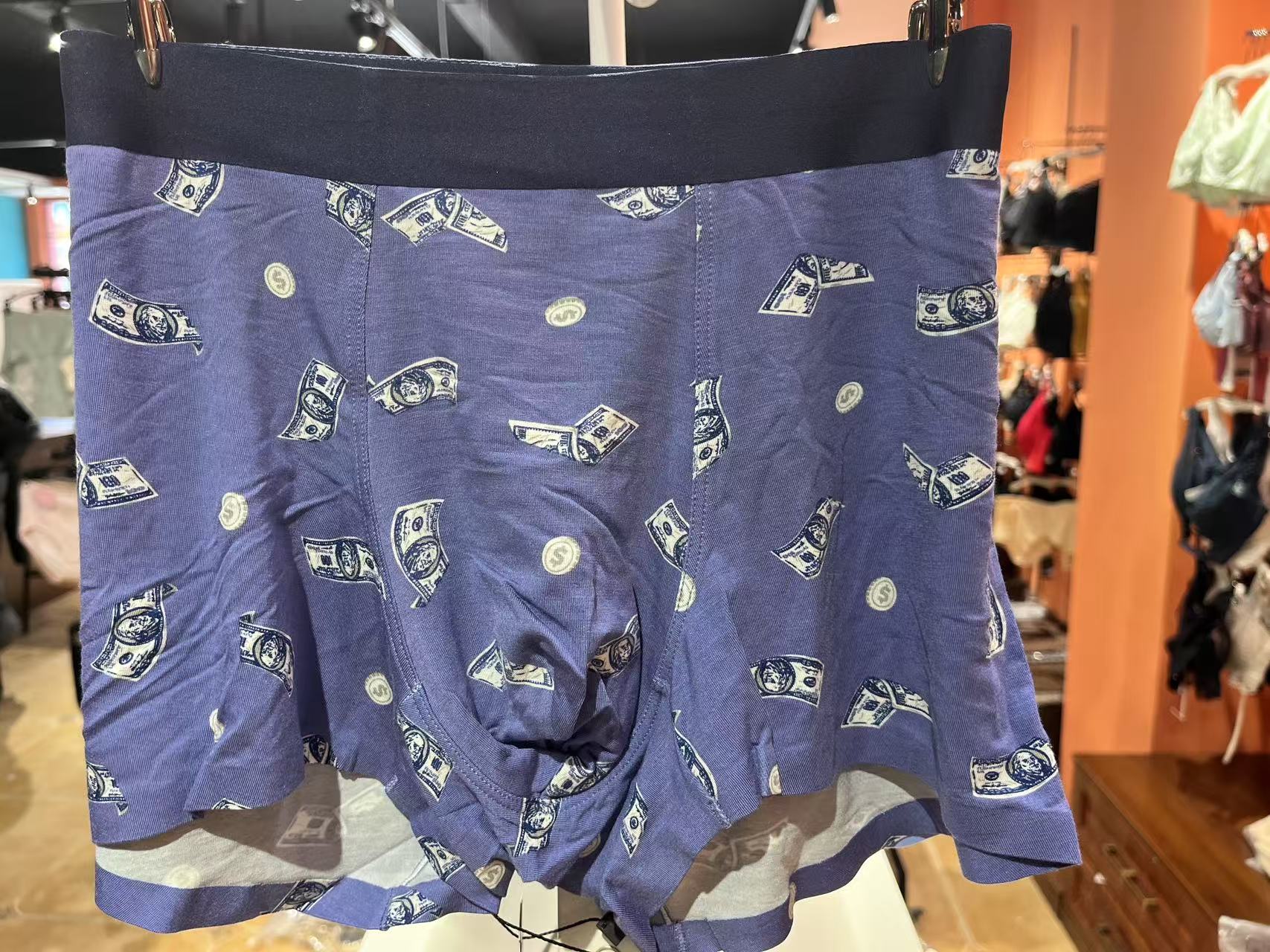 棉男士平角内裤透气舒适