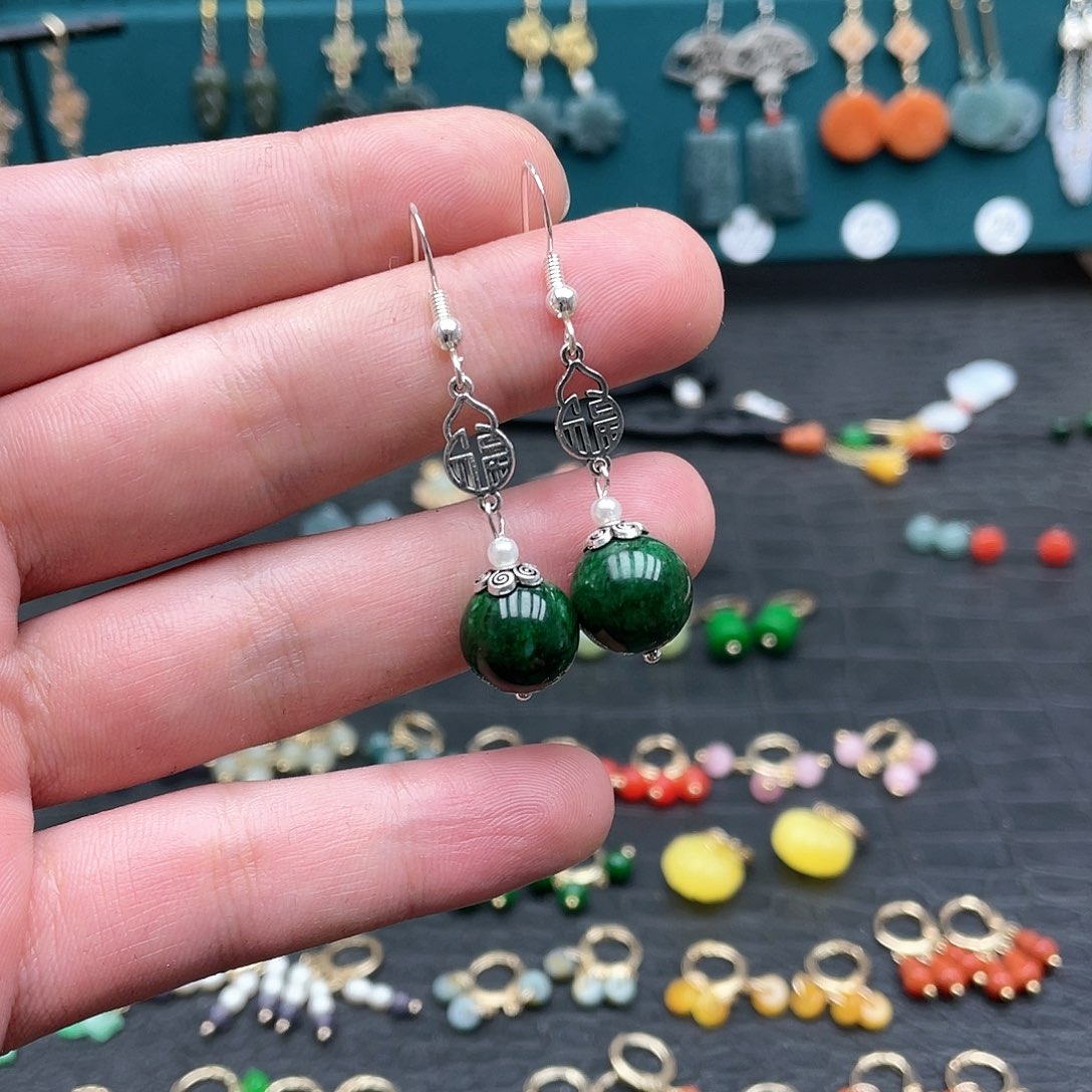 未镶嵌翡翠耳饰005