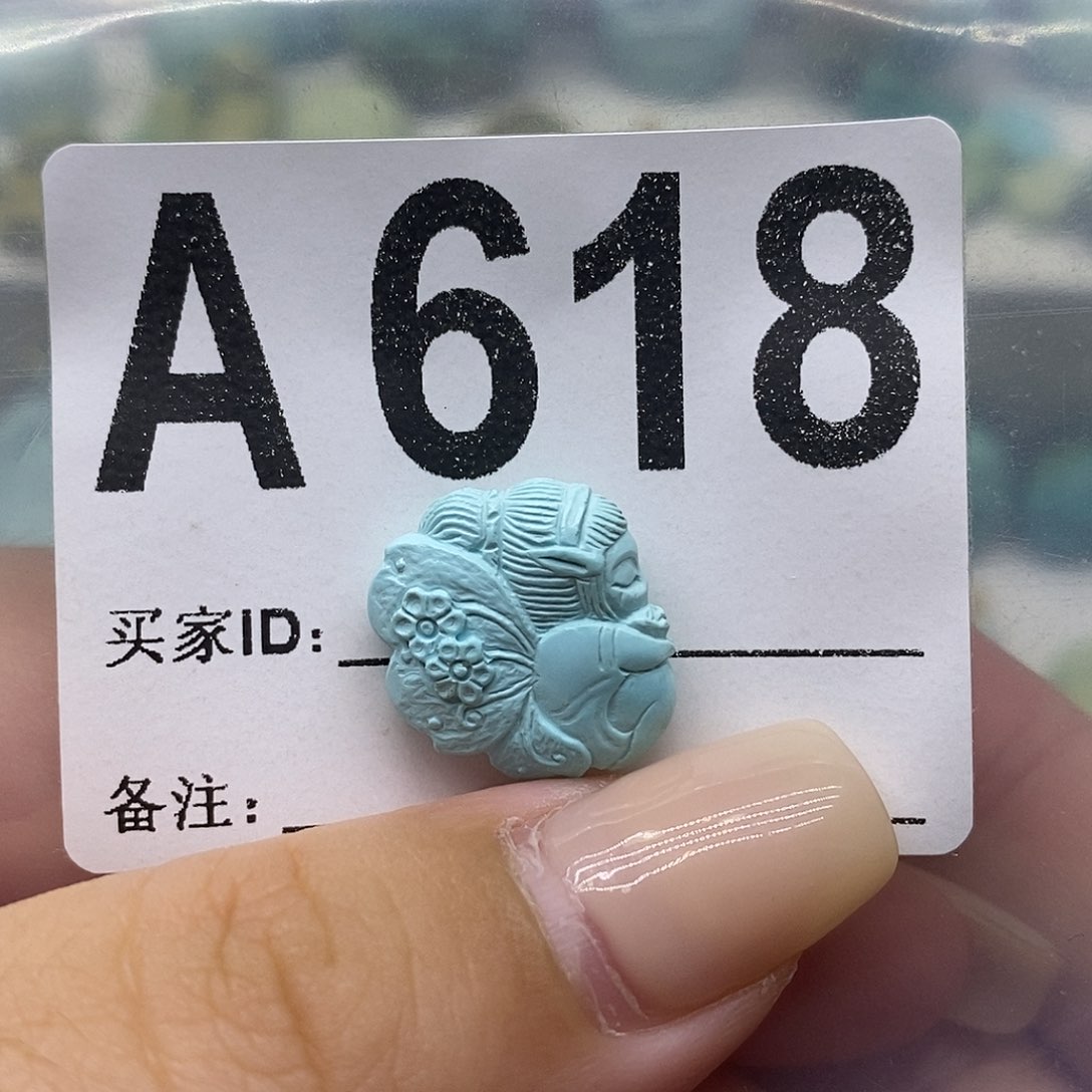 未镶嵌绿松石绿松石配饰定制