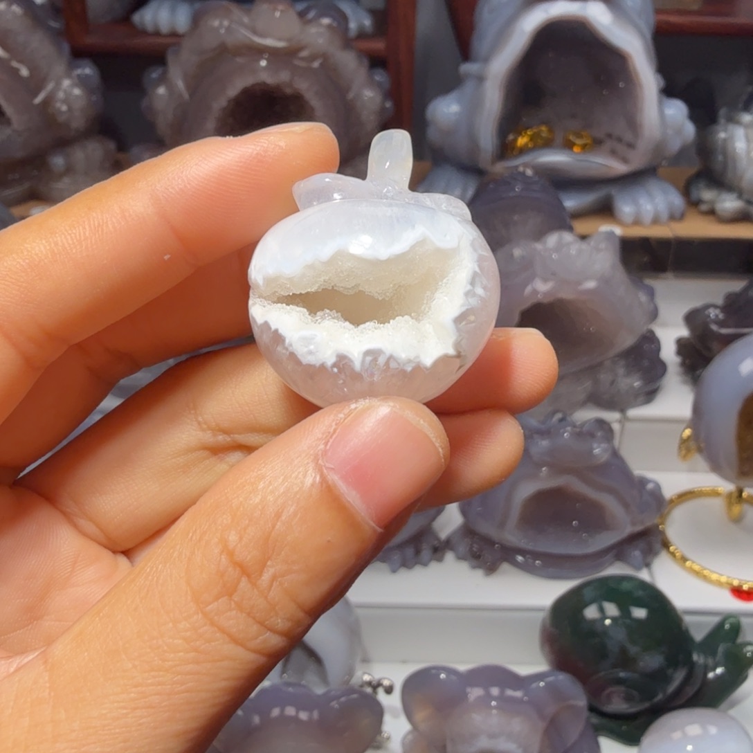 橙***记玛瑙/玉髓未镶嵌摆件