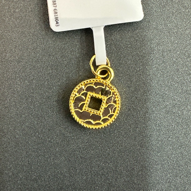 【莹莹专享】足金999 碎冰冰钱币 0.3 GP 纳金添福