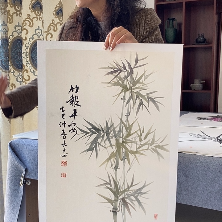 国画纯手绘国画写意作品43*63
