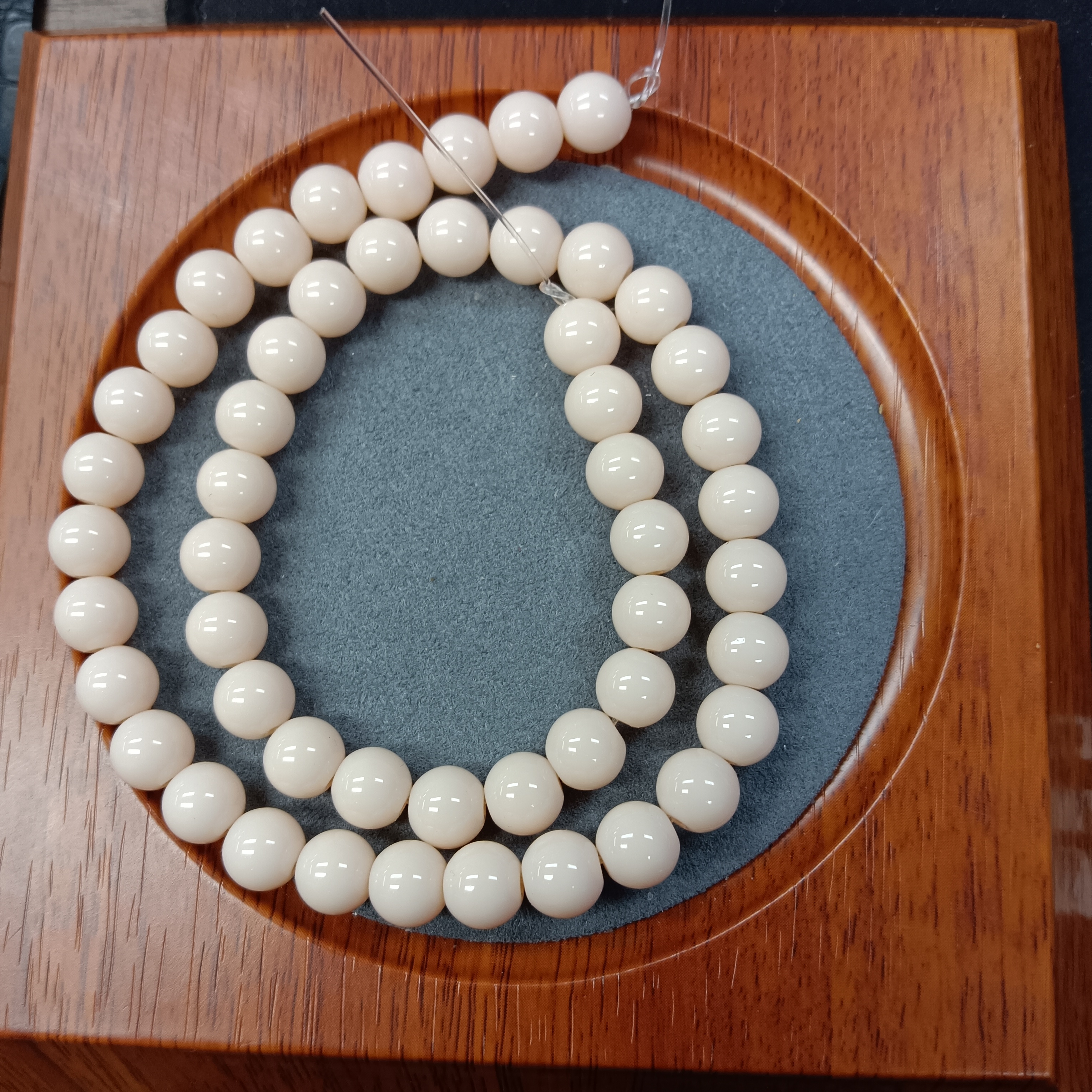 M258号-卡8mm天使粉半成品链子