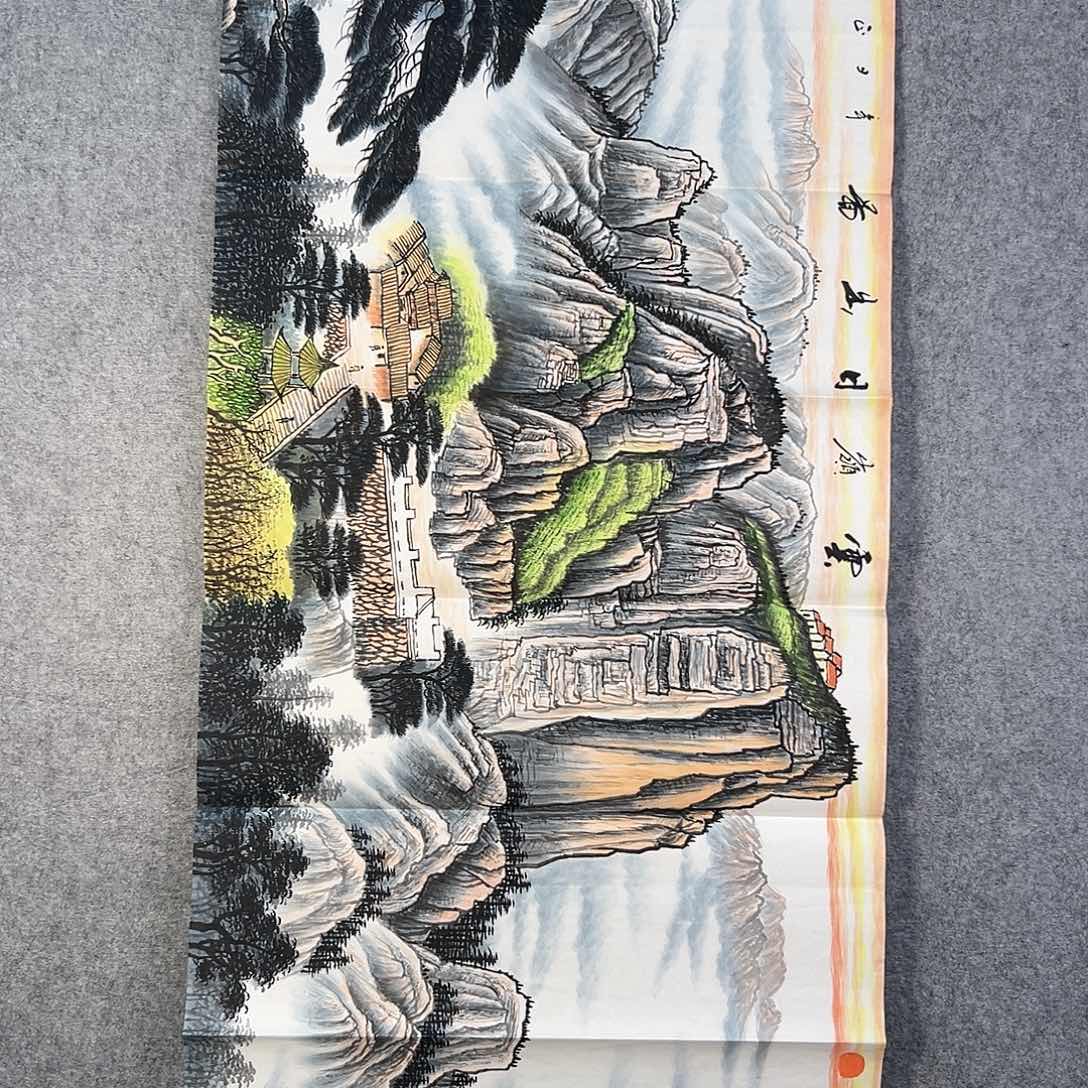 国画362 花鸟在树丛的中央是鸟